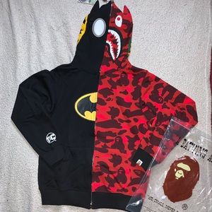 bape split hoodie